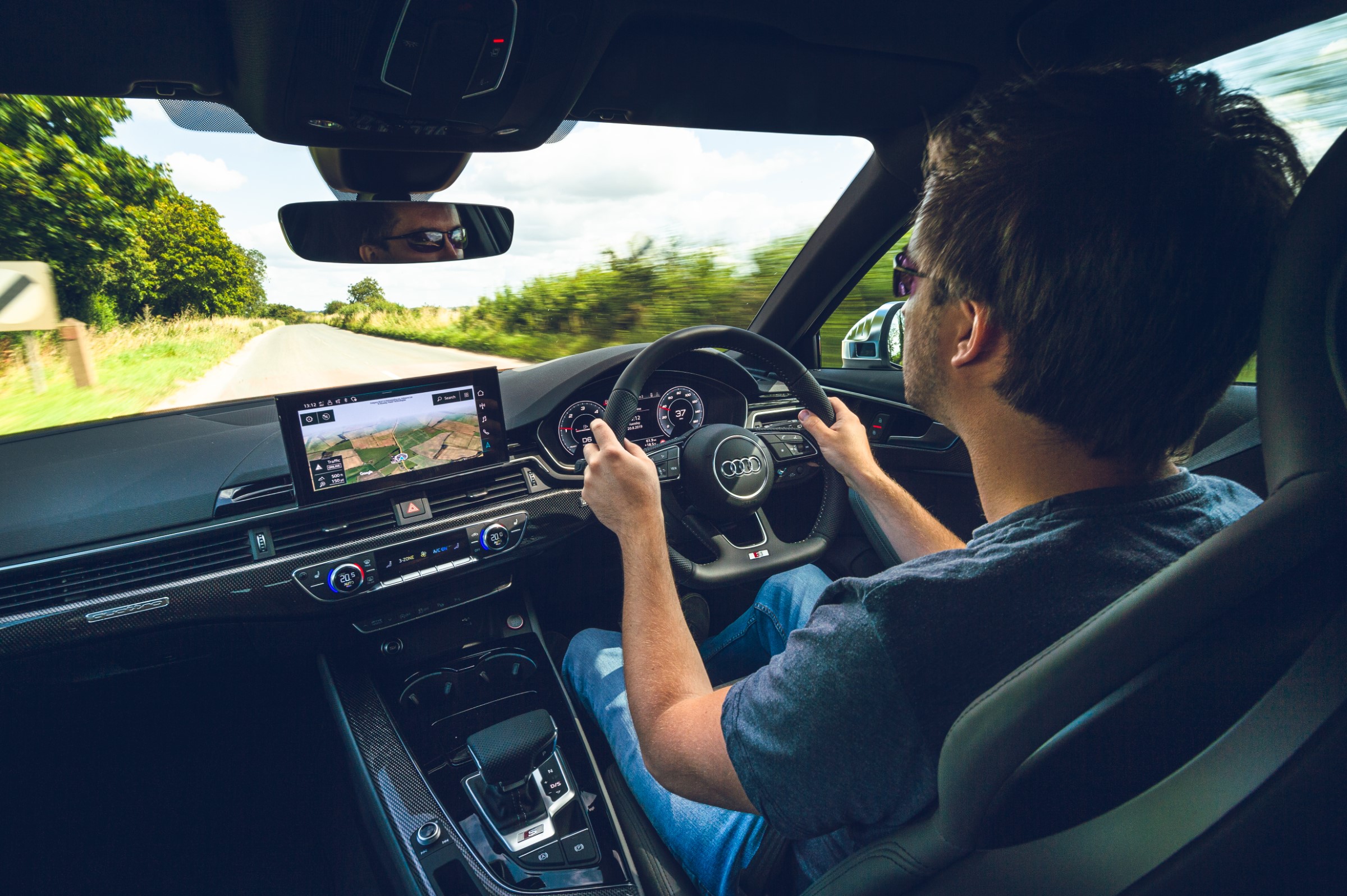 Audi S4 B9 interior driving