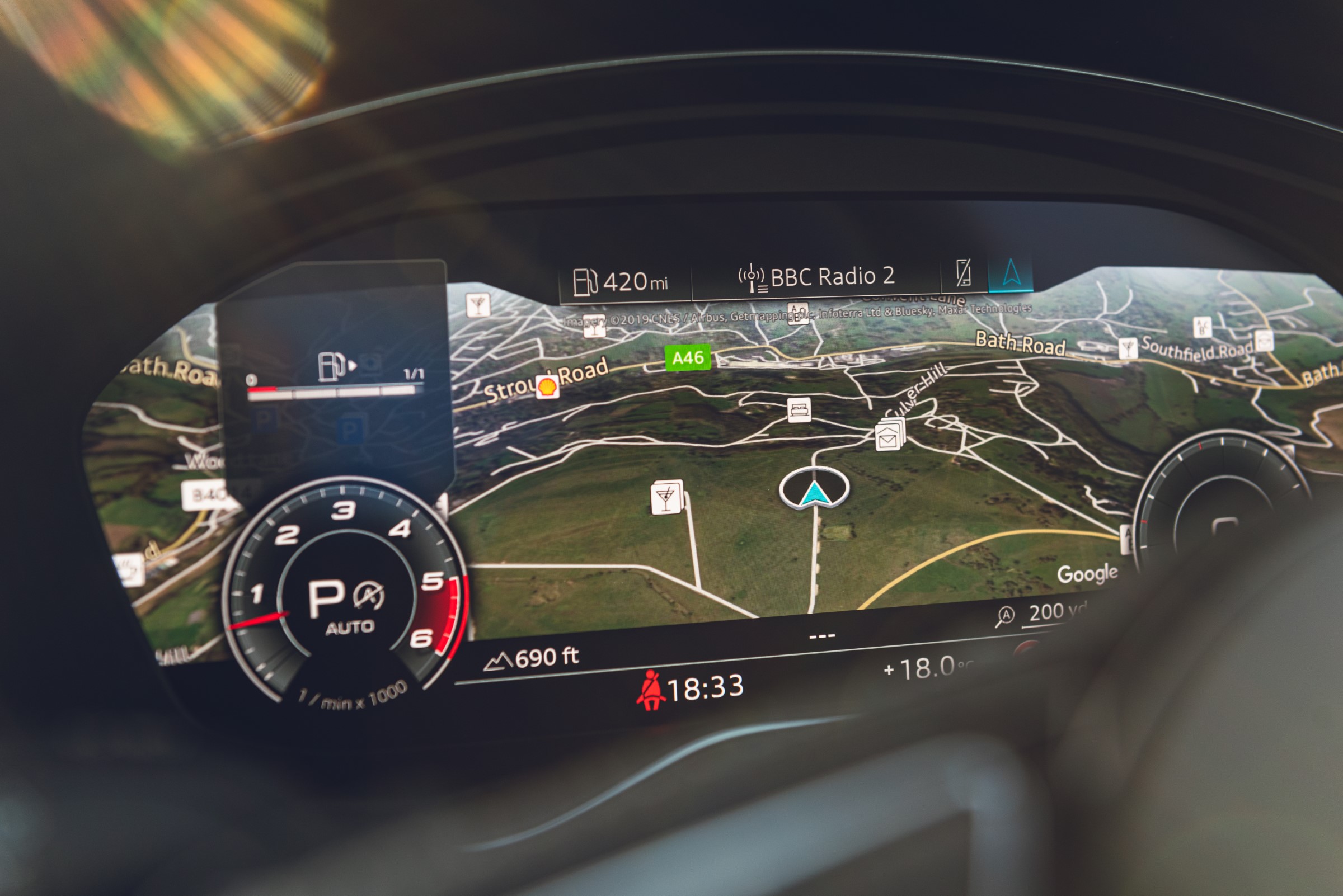 Audi S4 B9 interior details