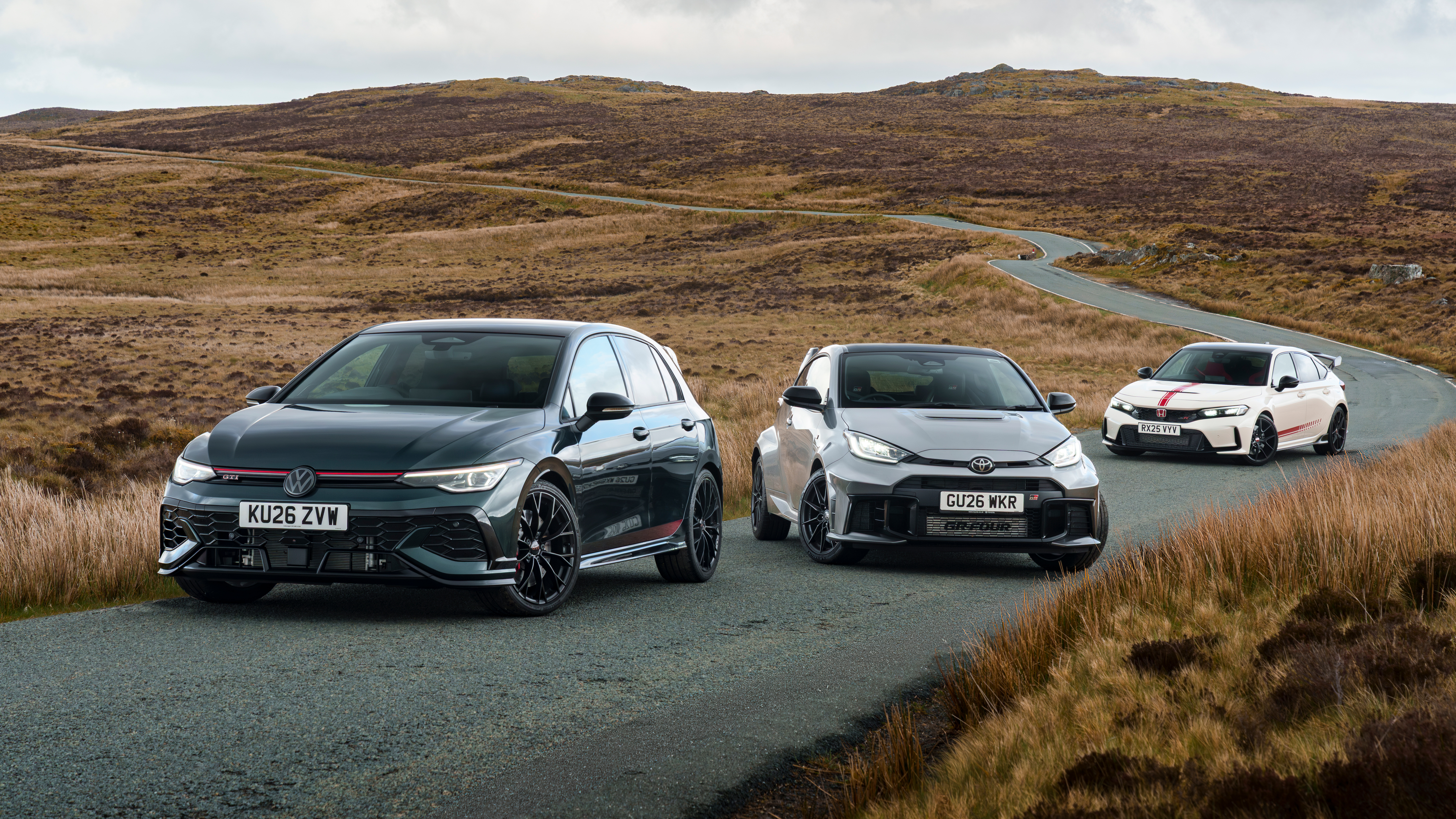 Golf GTI v GR Yaris Aero v Civic Type R