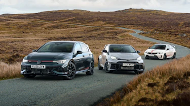 Golf GTI v GR Yaris Aero v Civic Type R