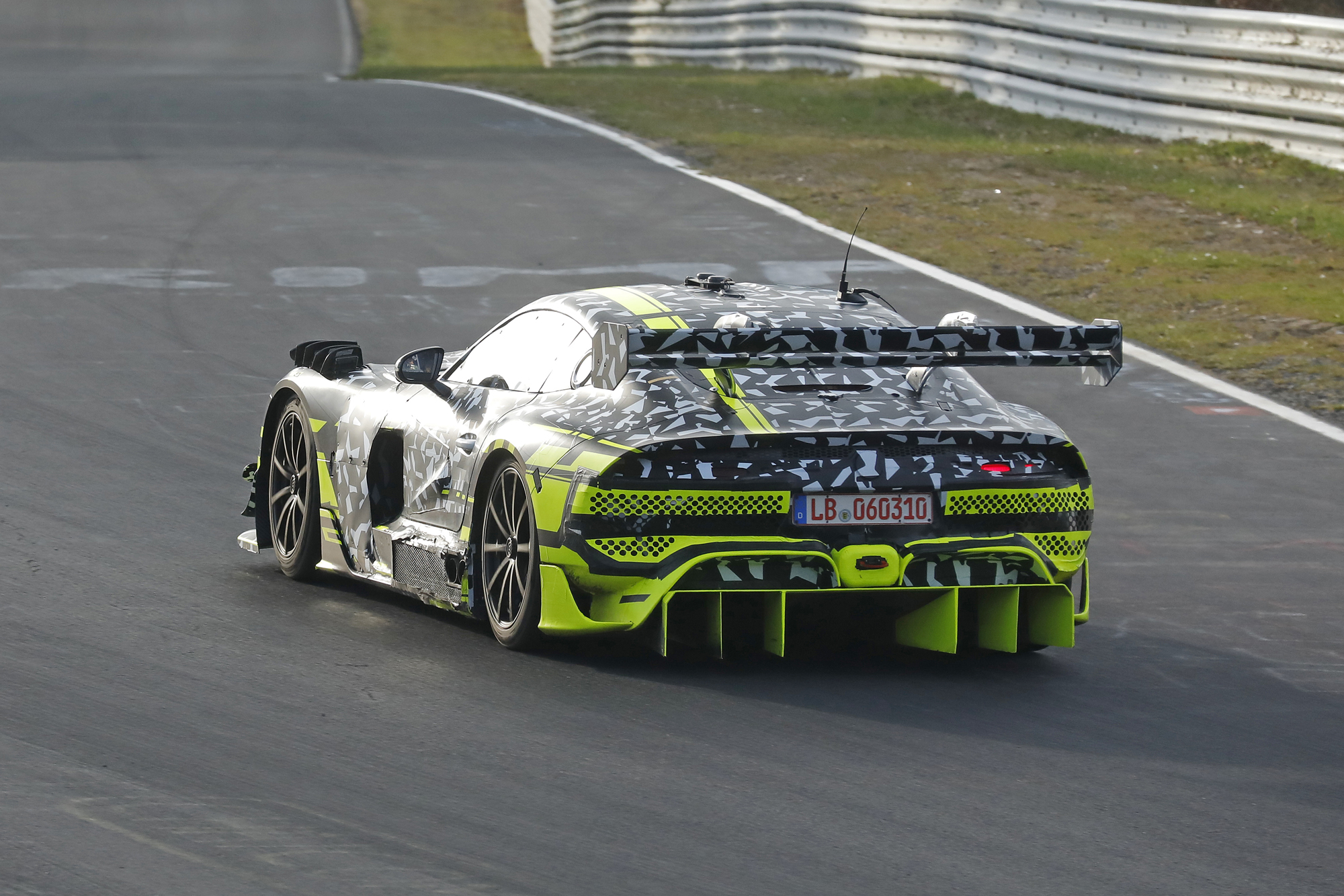 Mercedes-AMG GT Black Series spy shots rear