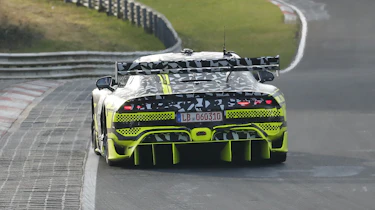 Mercedes-AMG GT Black Series spy shots wing