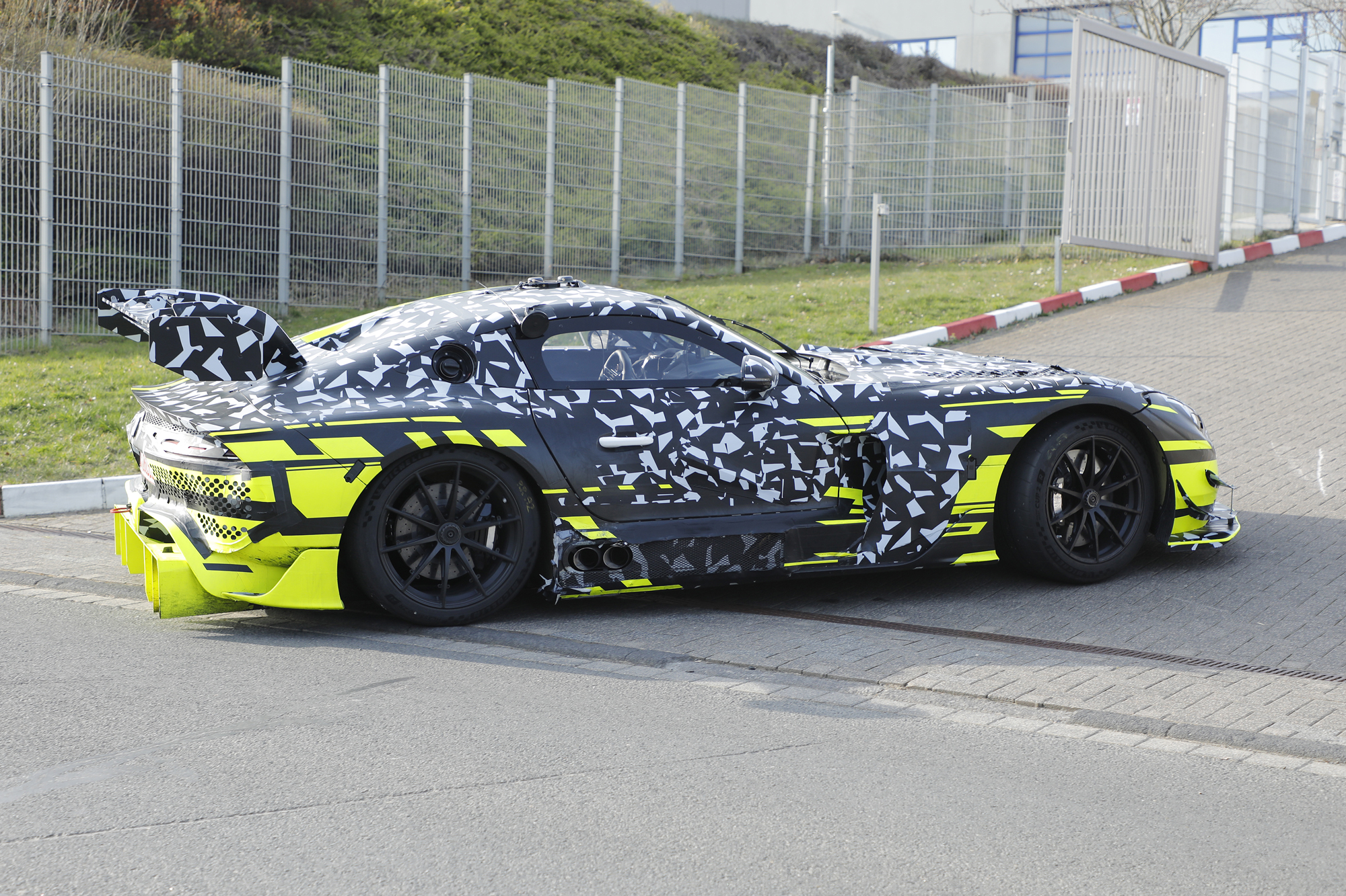 Mercedes-AMG GT Black Series spy shots profile
