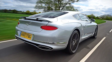 Bentley Continental GT review – silver rear tracking wing