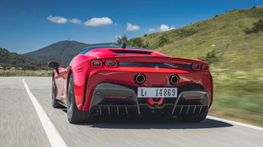 Best hybrid cars 2021 - SF90 rear tracking