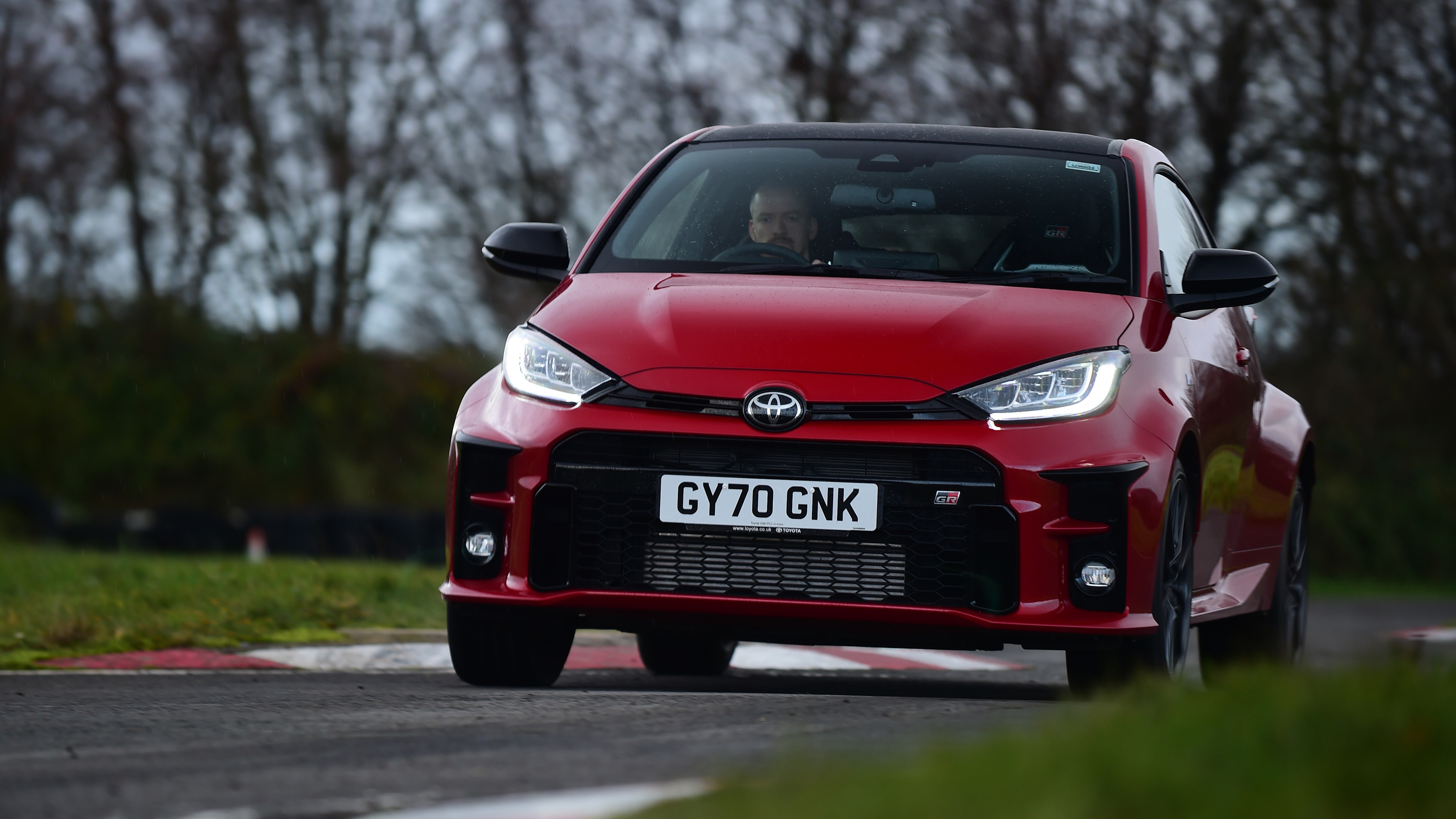 GR Yaris on track