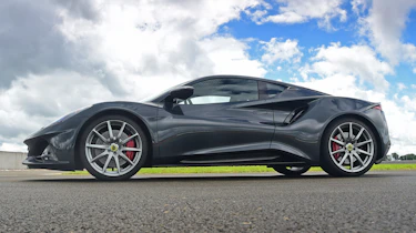 Lotus Emira – grey drive side