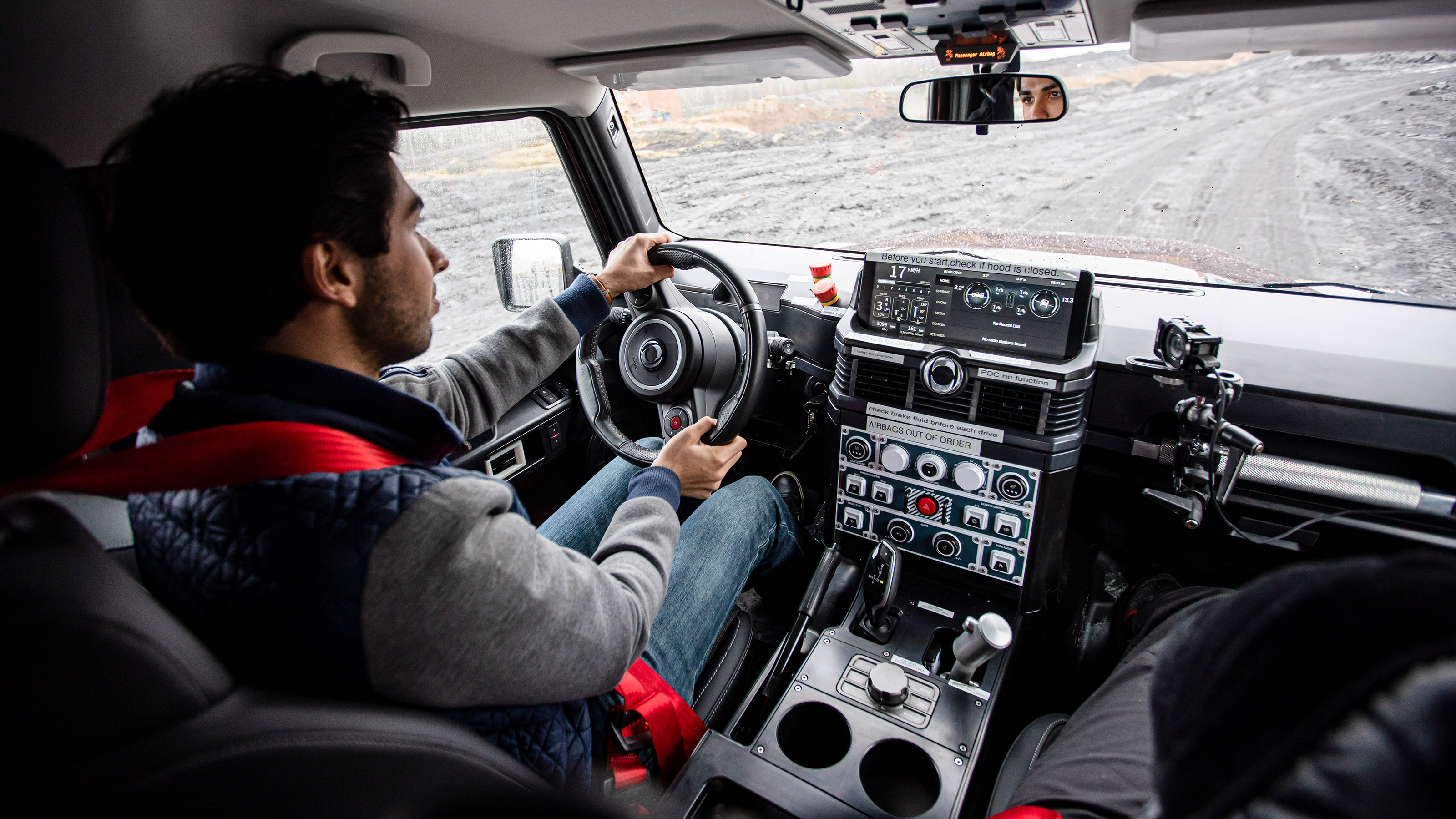 Ineos Grenadier prototype – in-car