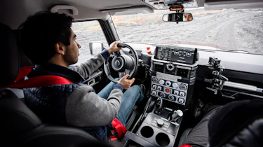 Ineos Grenadier prototype – in-car