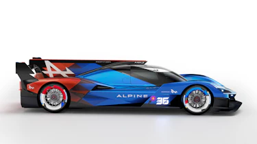 Alpine A424_β Le Mans hypercar studio profile