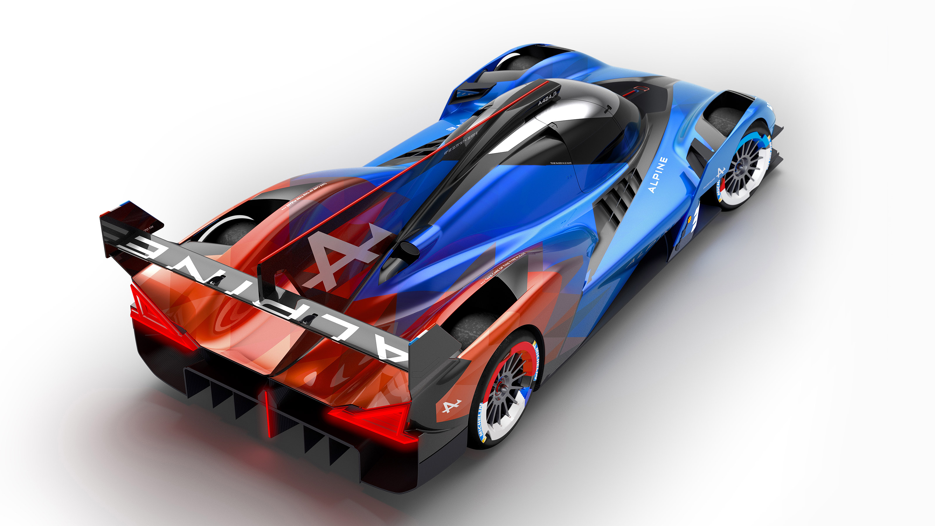 Alpine A424_β Le Mans hypercar studio high