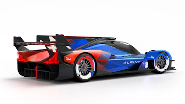 Alpine A424_β Le Mans hypercar studio rear