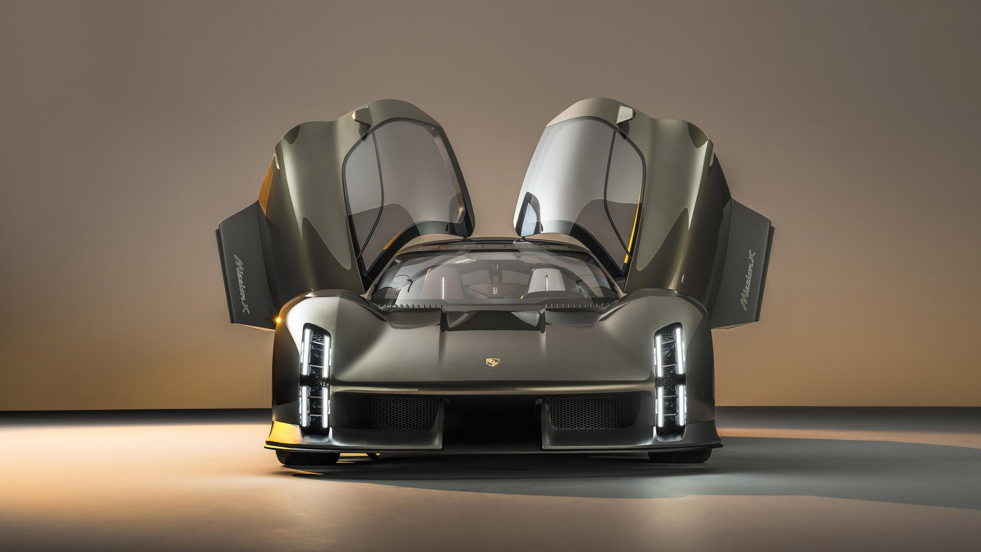 Porsche Mission X reveal studio