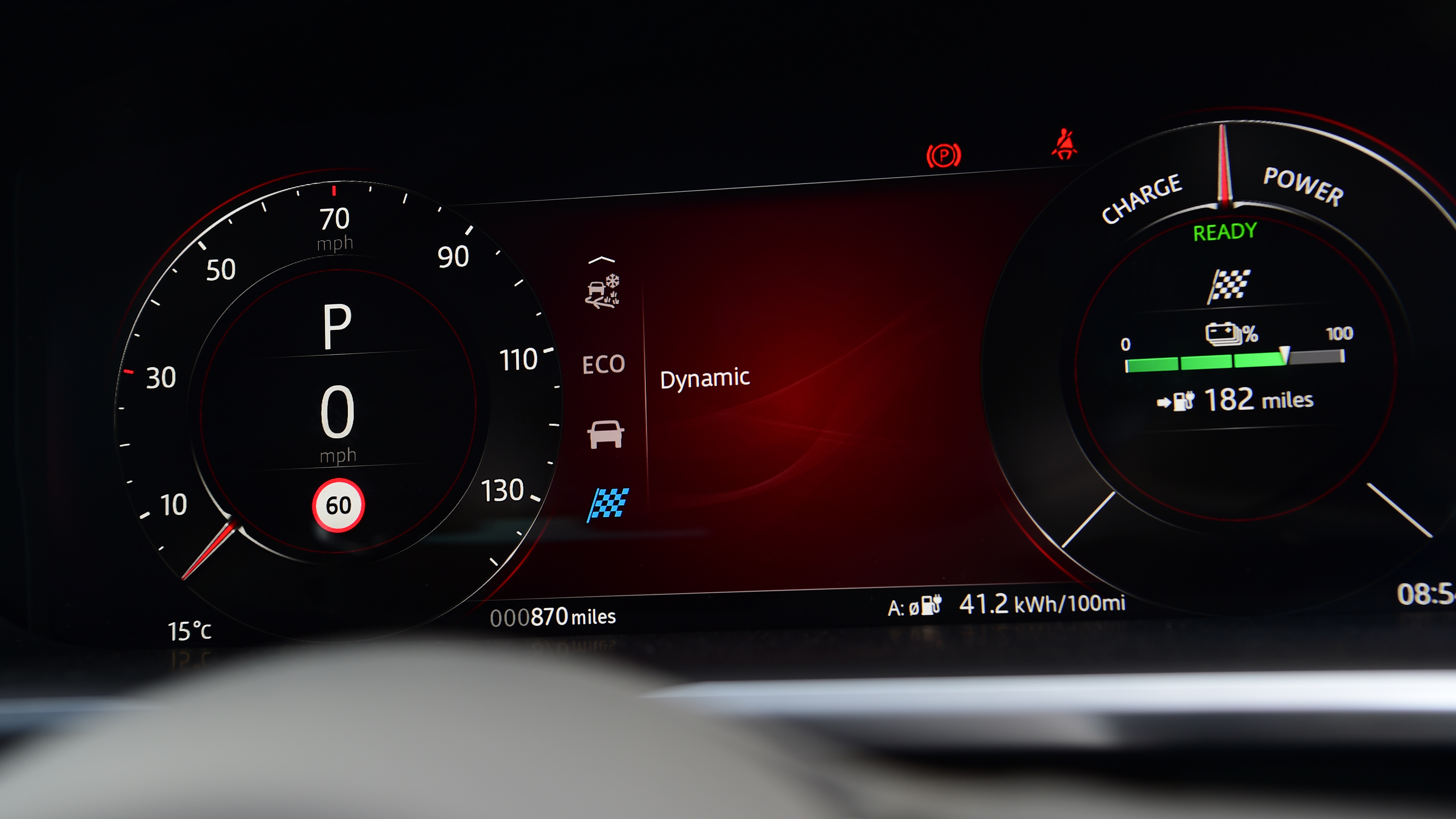 Jaguar I-Pace – digital dash
