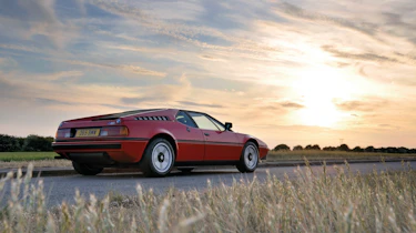 A classic red BMW M