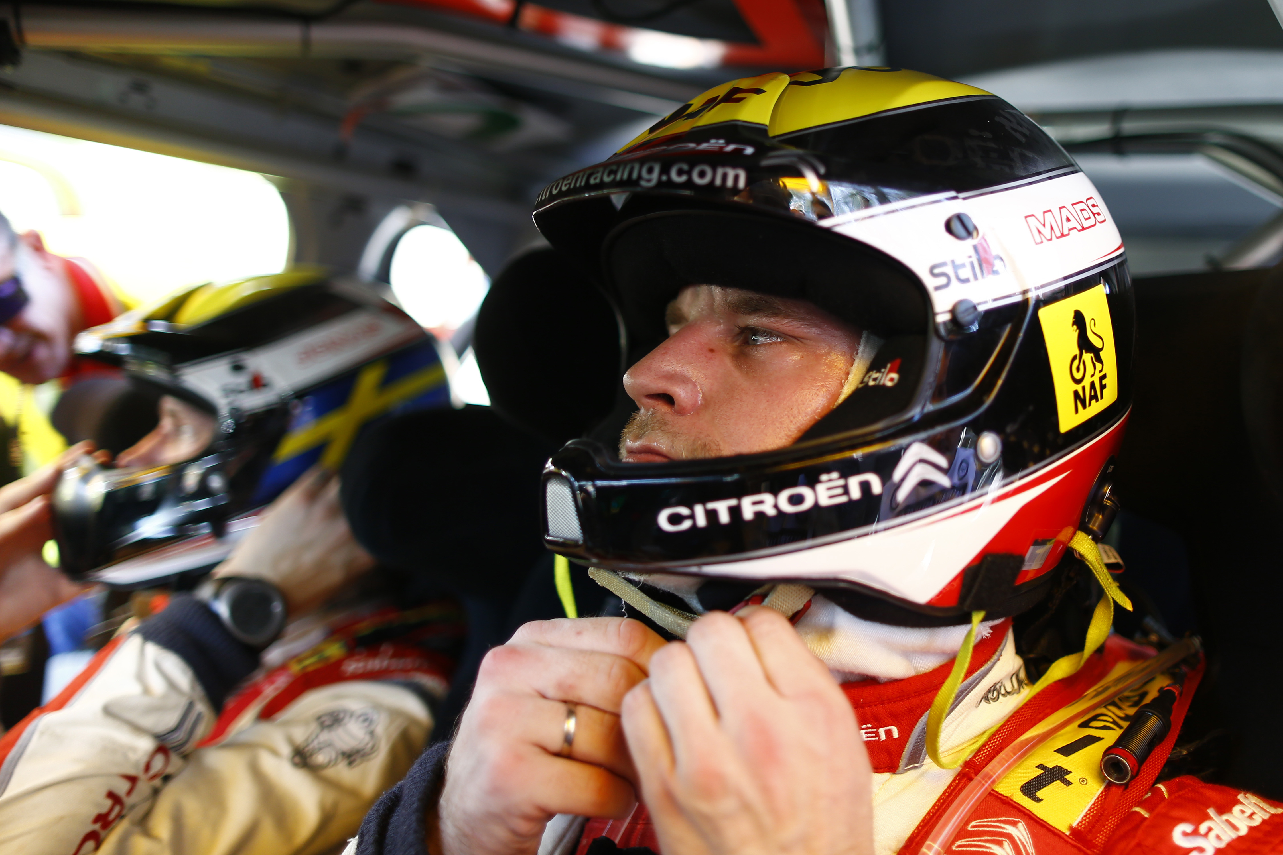 WRC Spain Ostberg helmet