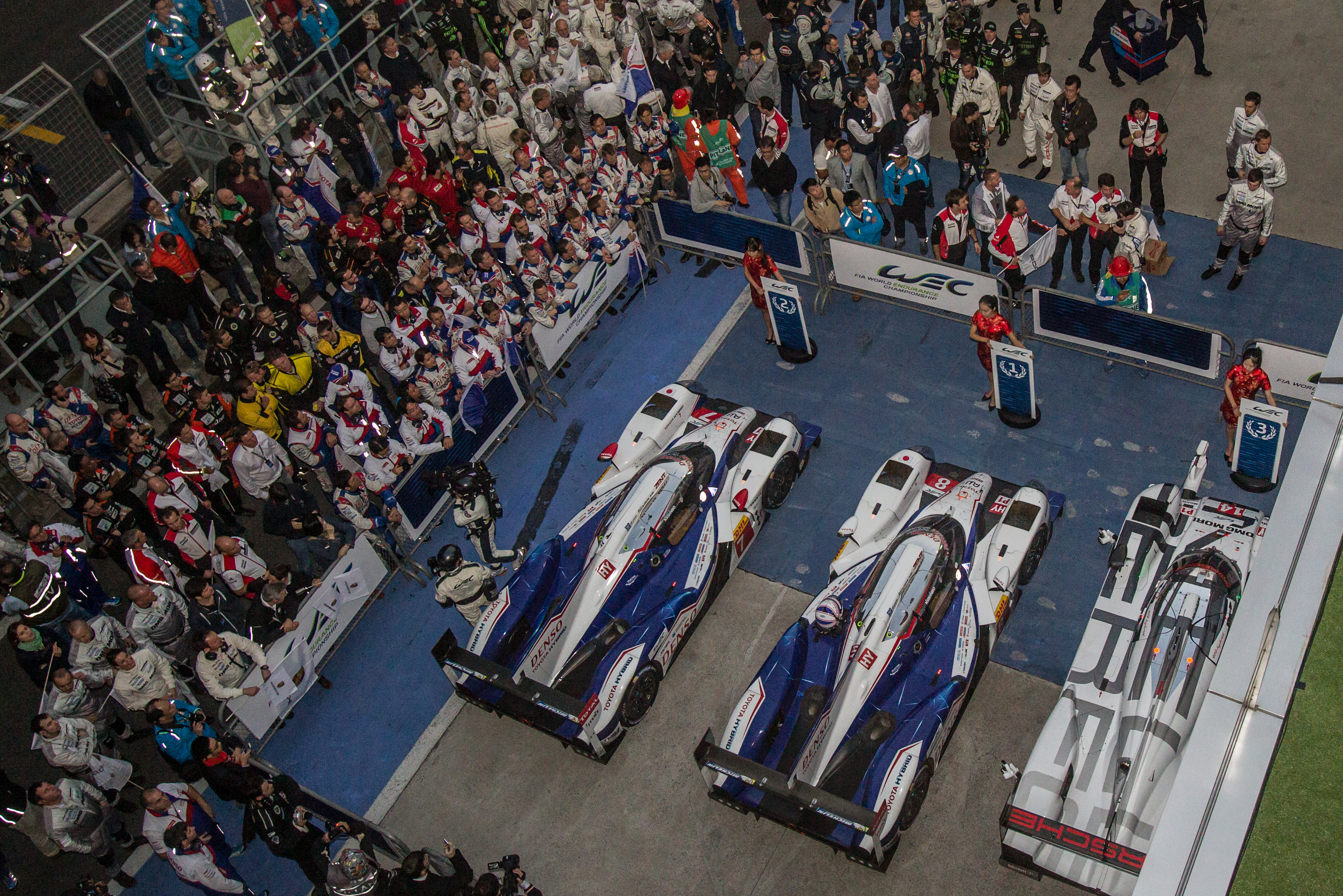 FIA WEC Shanghai Toyota paddock
