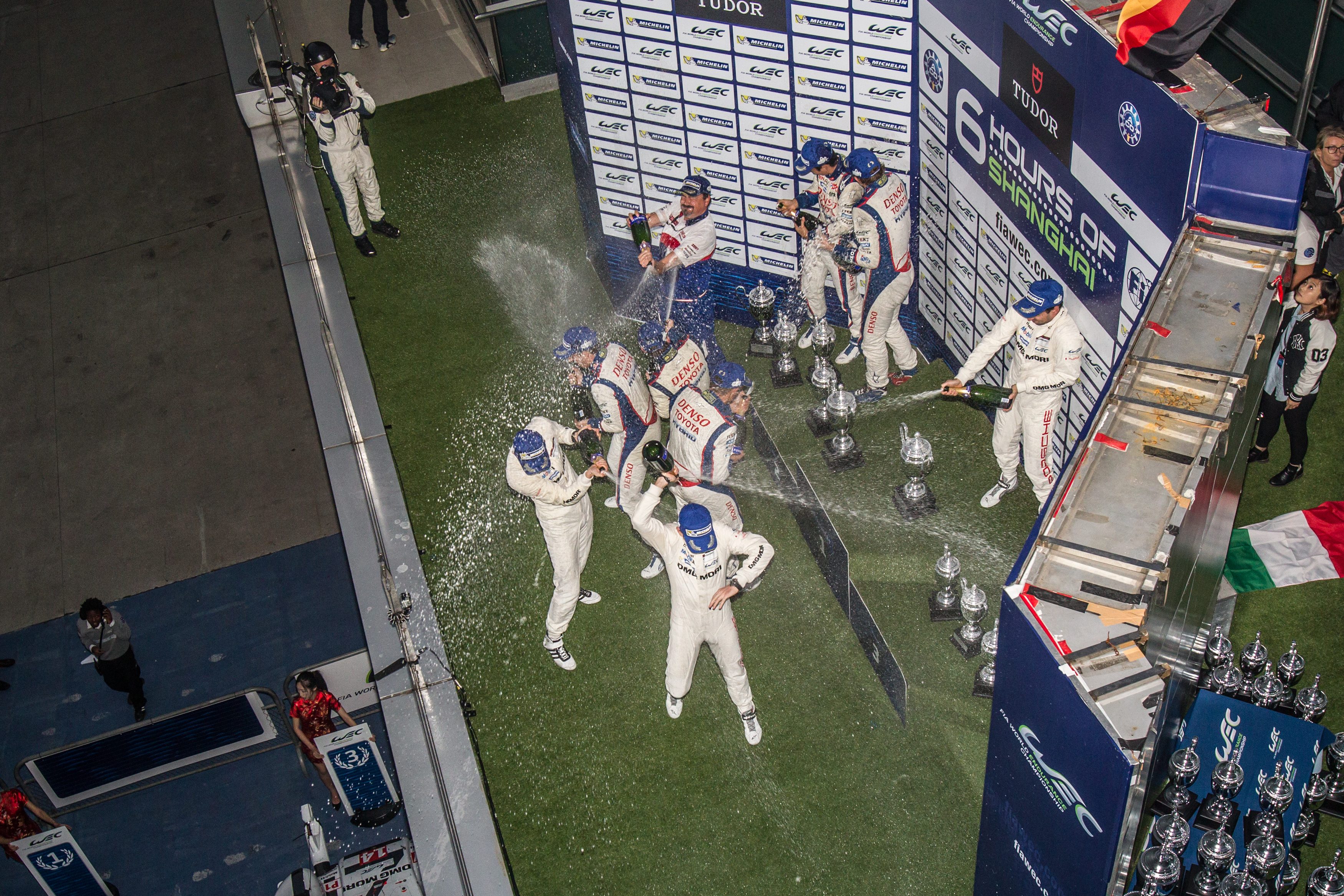 FIA WEC Shanghai podium celebration