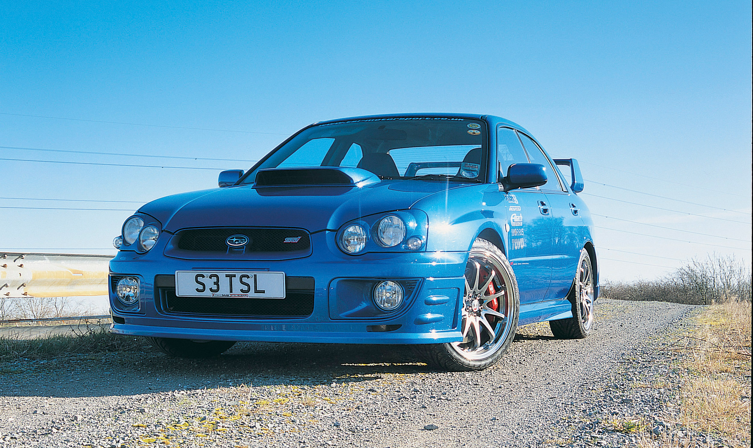 Subaru Impreza's bonnet scoop