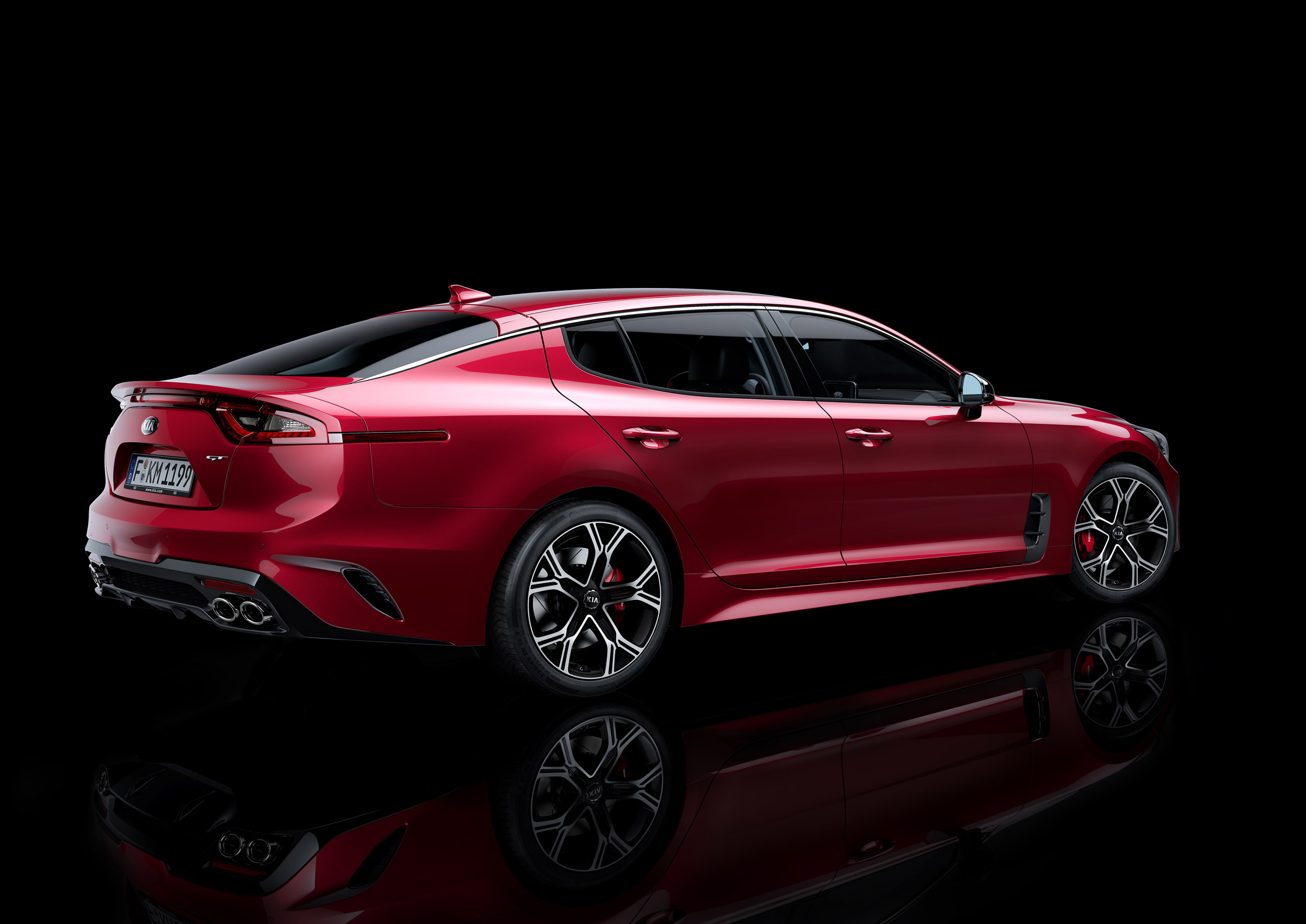 Kia Stinger GT press - static rear