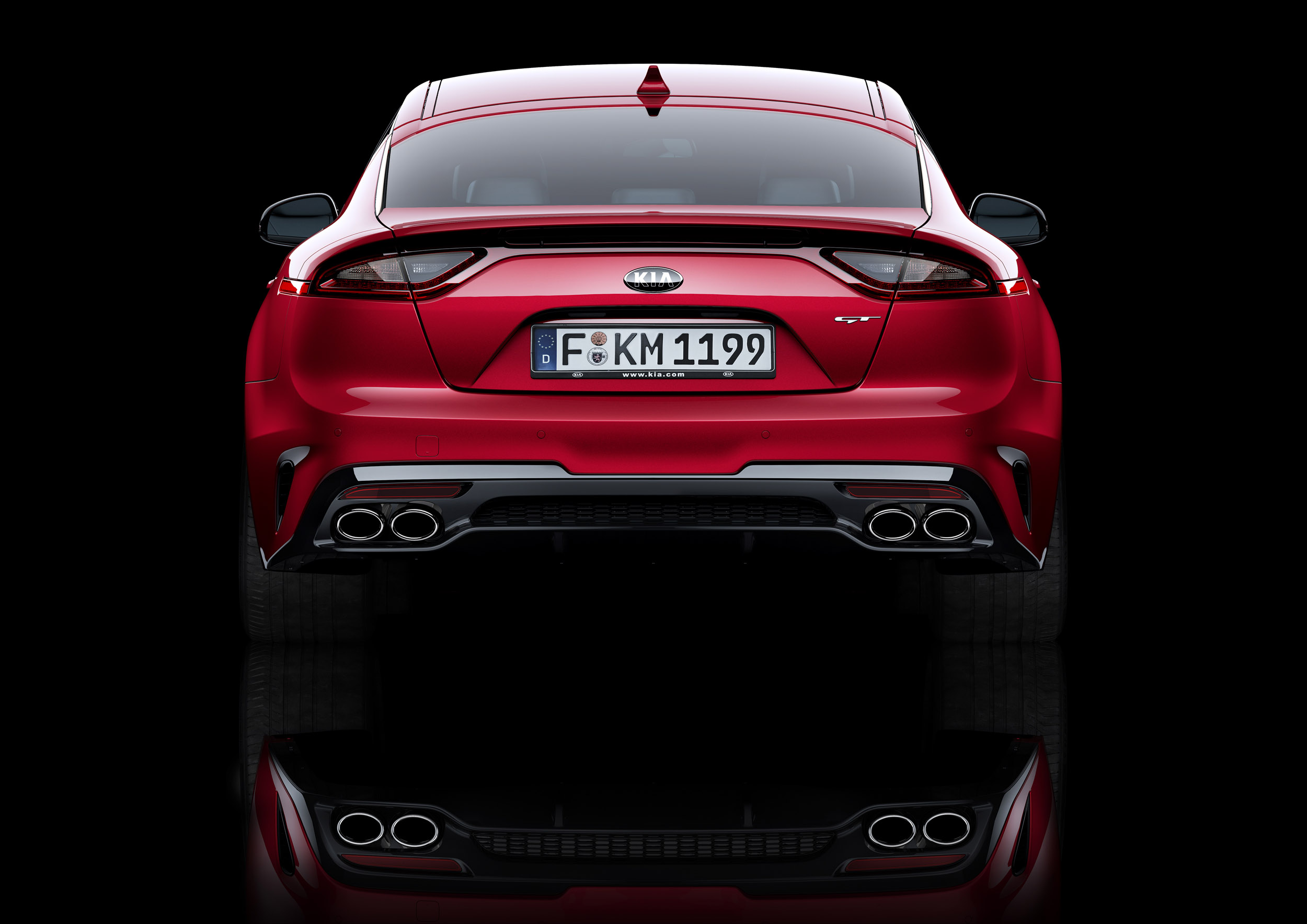 Kia Stinger GT press - static rear