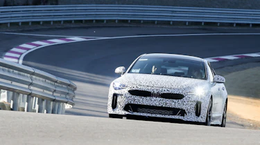 Kia Stinger GT press - static handling mule