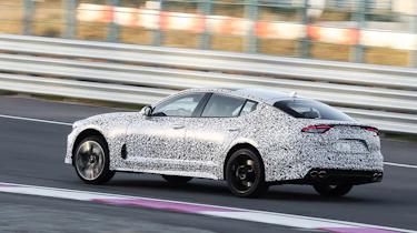 Kia Stinger GT press - static mule side