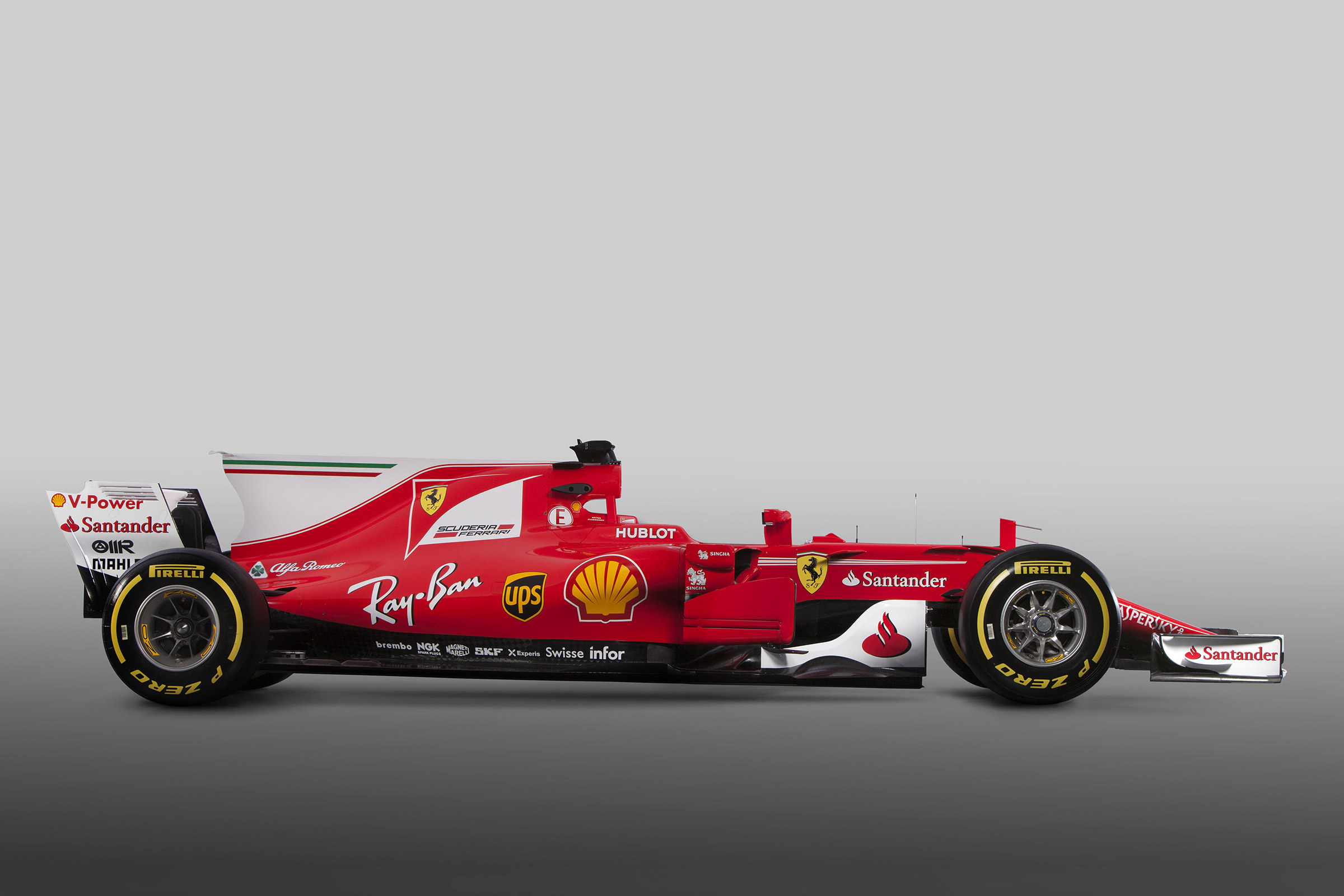 Ferrari F1 car side