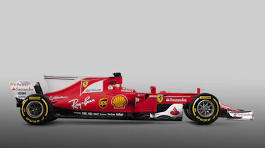 Ferrari F1 car side