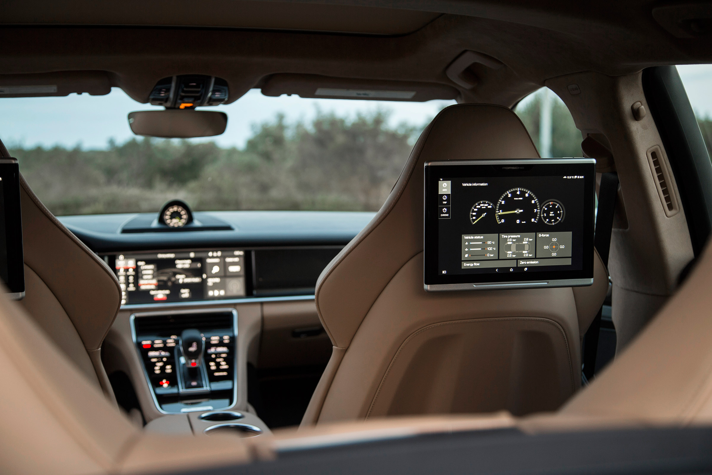Porsche Panamera Turbo S E-Hybrid ride - rear seats