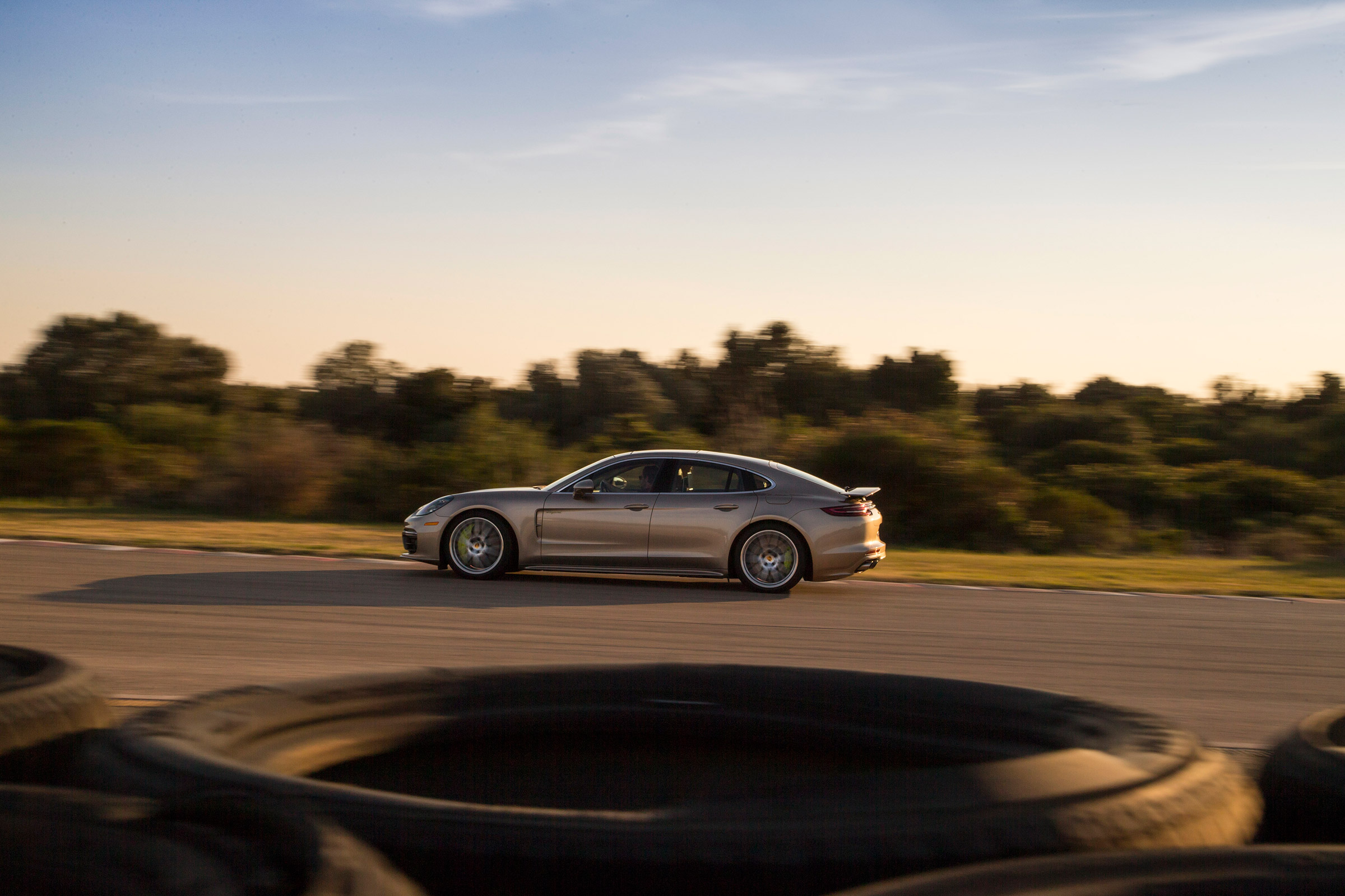 Porsche Panamera Turbo S E-Hybrid ride - side profile