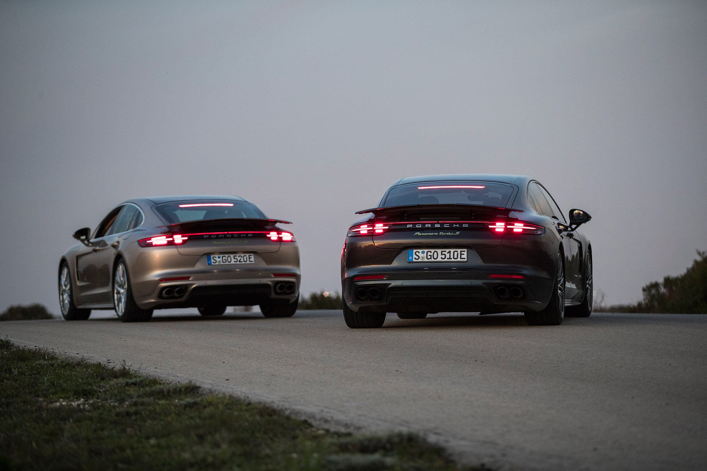 Porsche Panamera Turbo S E-Hybrid ride - rear