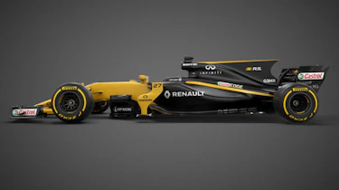 Renault F1 car side