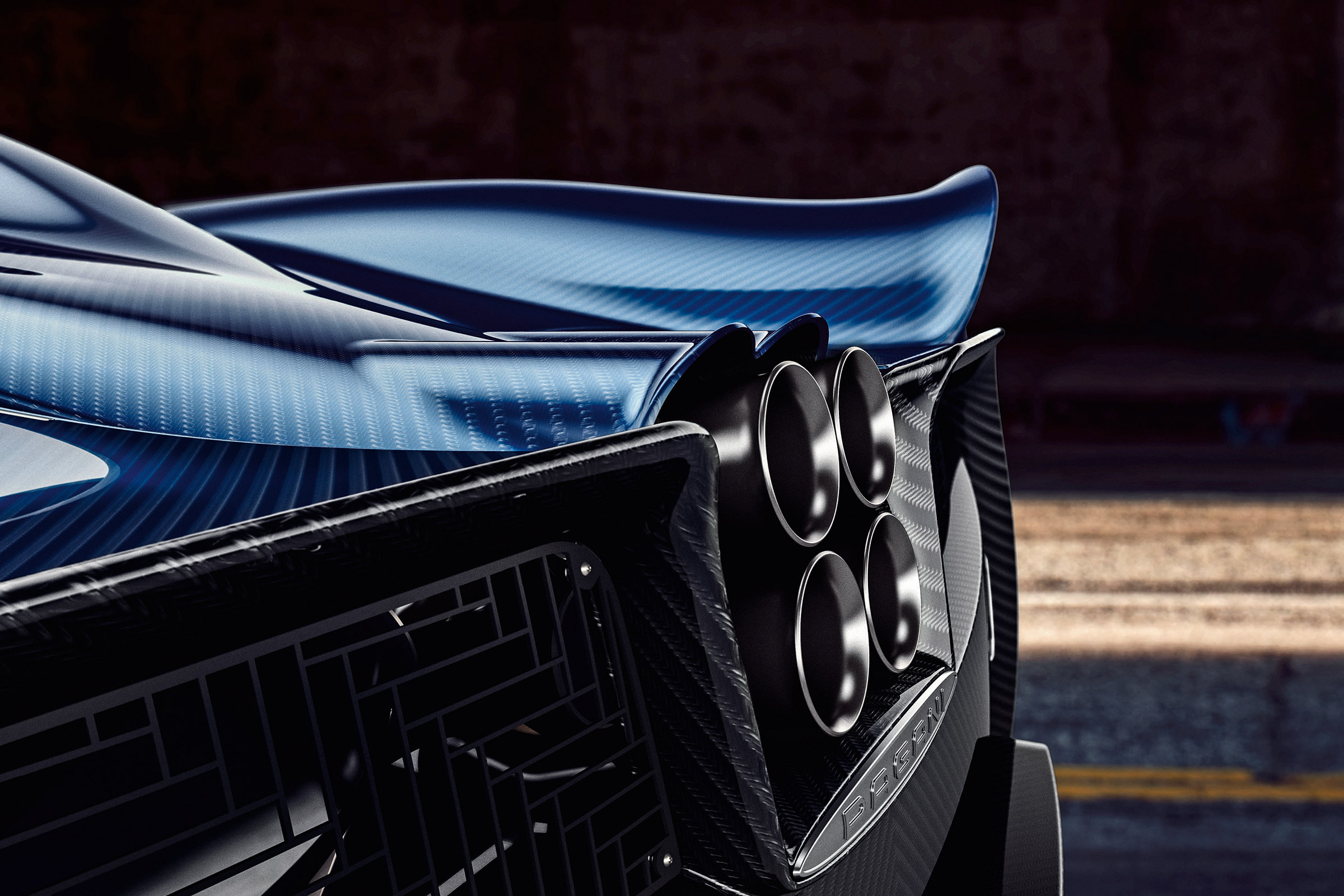 Huayra roadster tail