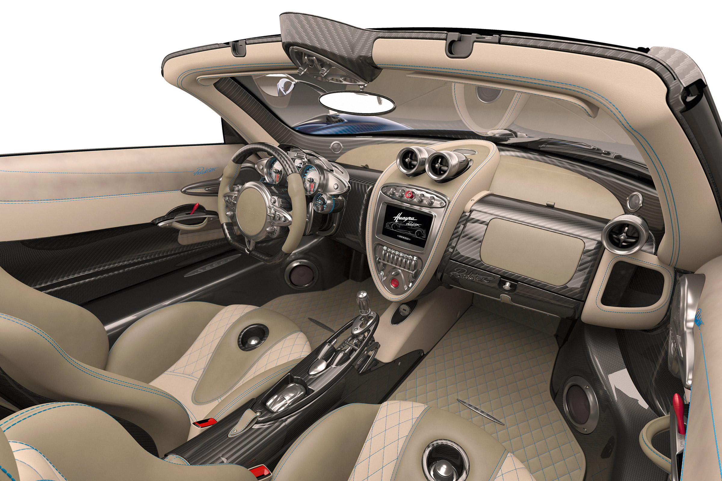 Huayra roadster interior