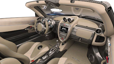 Huayra roadster interior