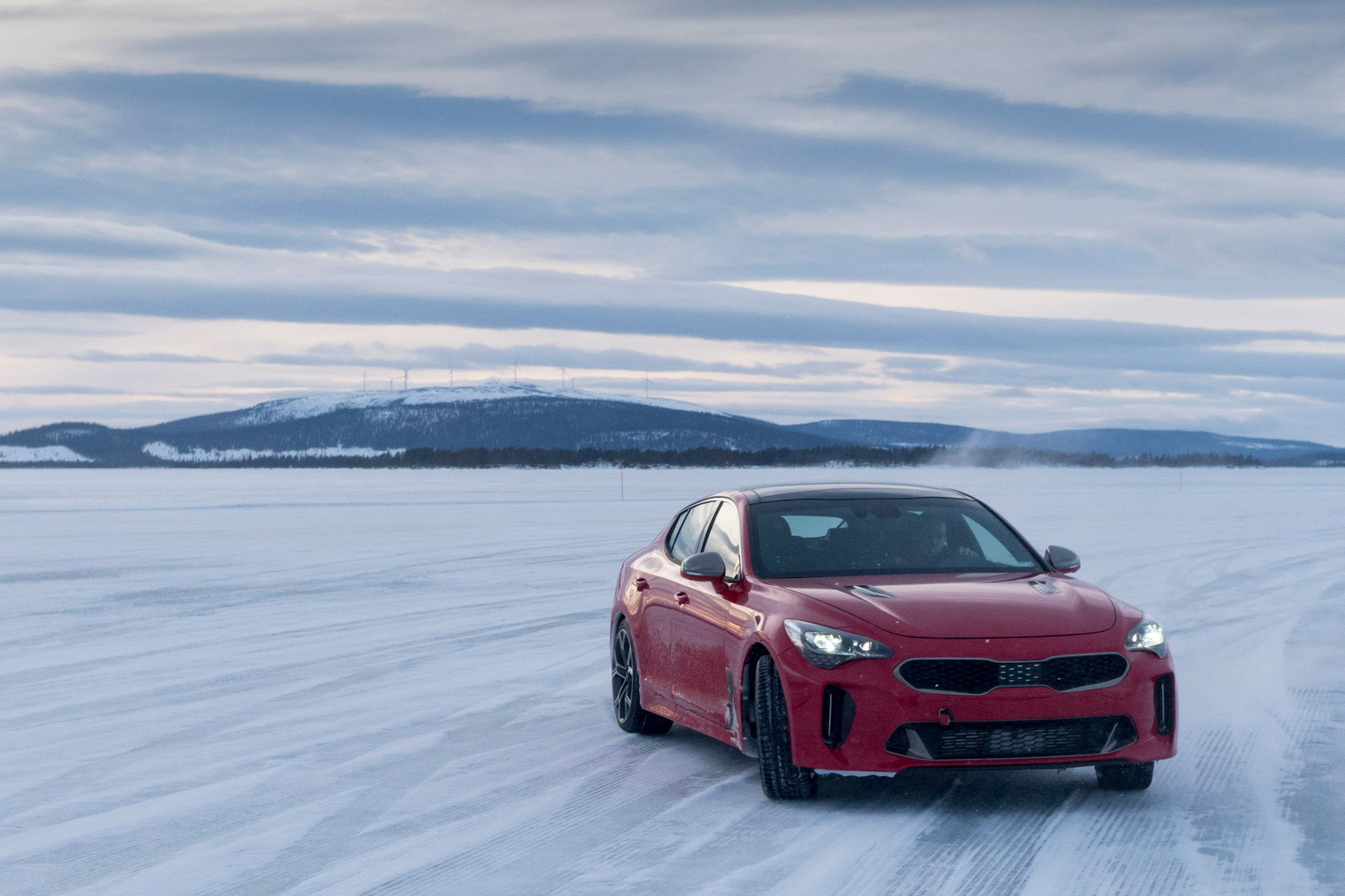 Kia Stinger GT prototype drive Sweden front