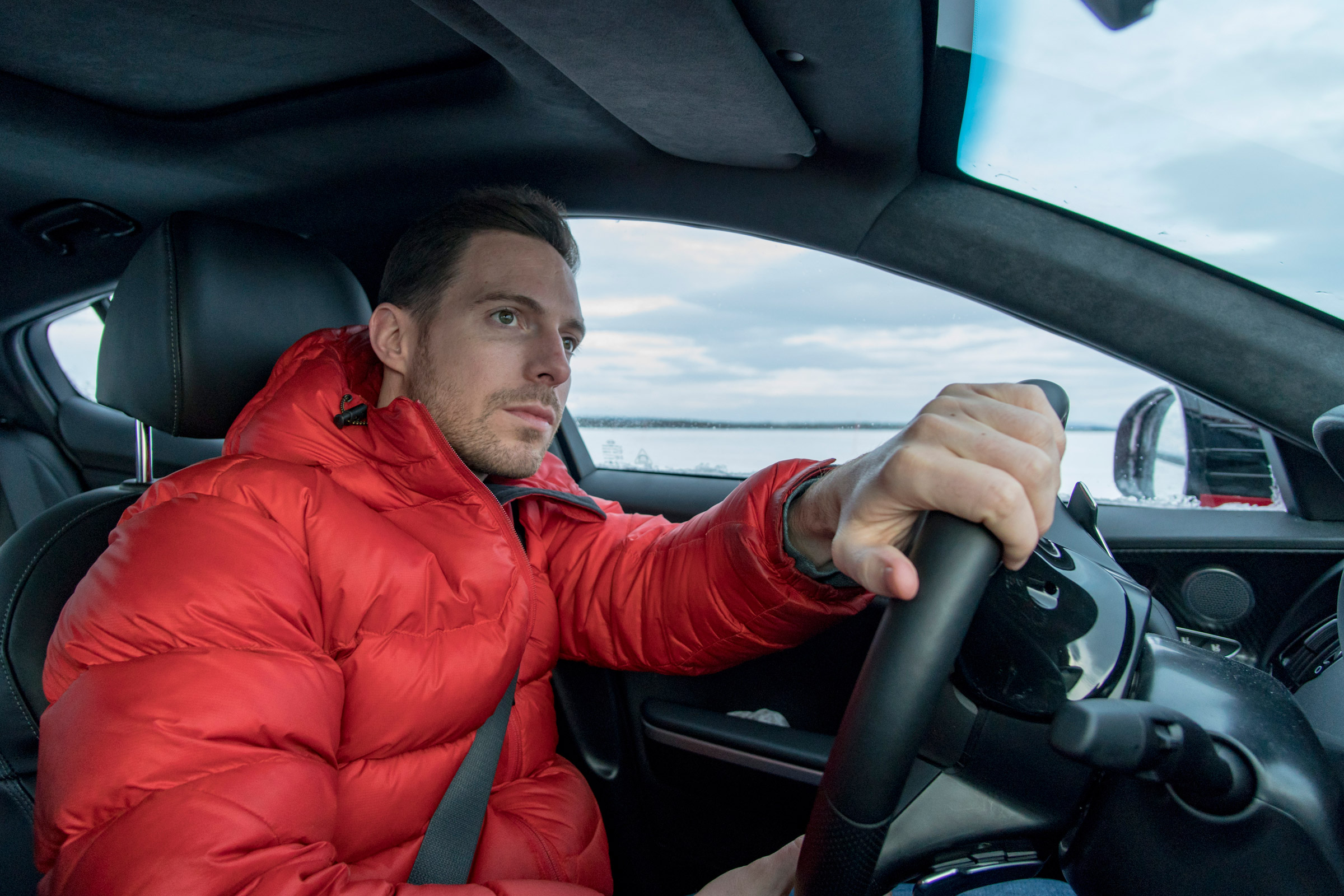 Kia Stinger GT prototype drive Sweden driving