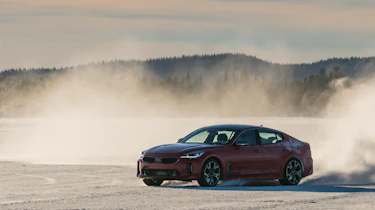 Kia Stinger GT prototype drive Sweden side