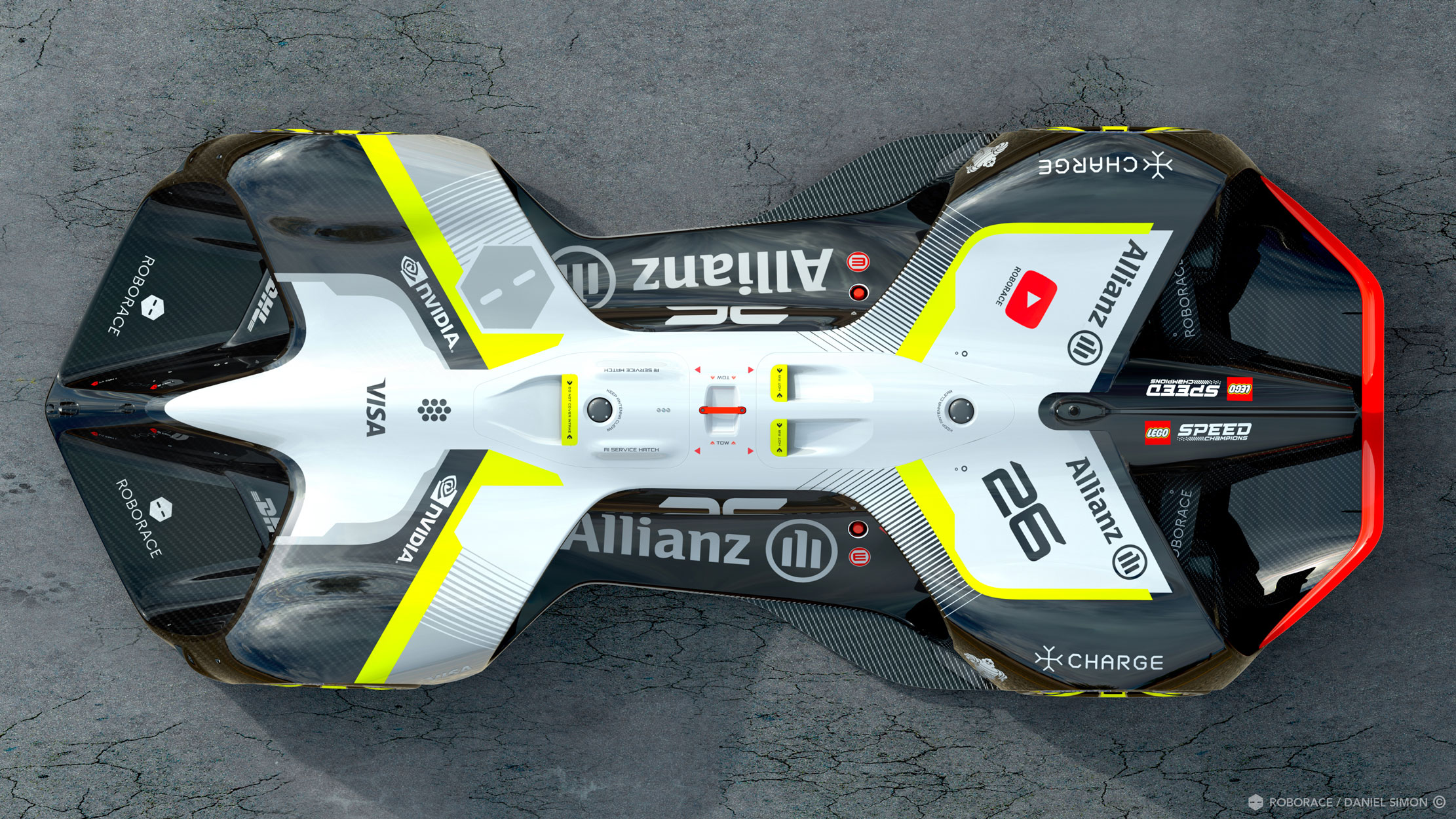 Roborace Robocar - Plan view
