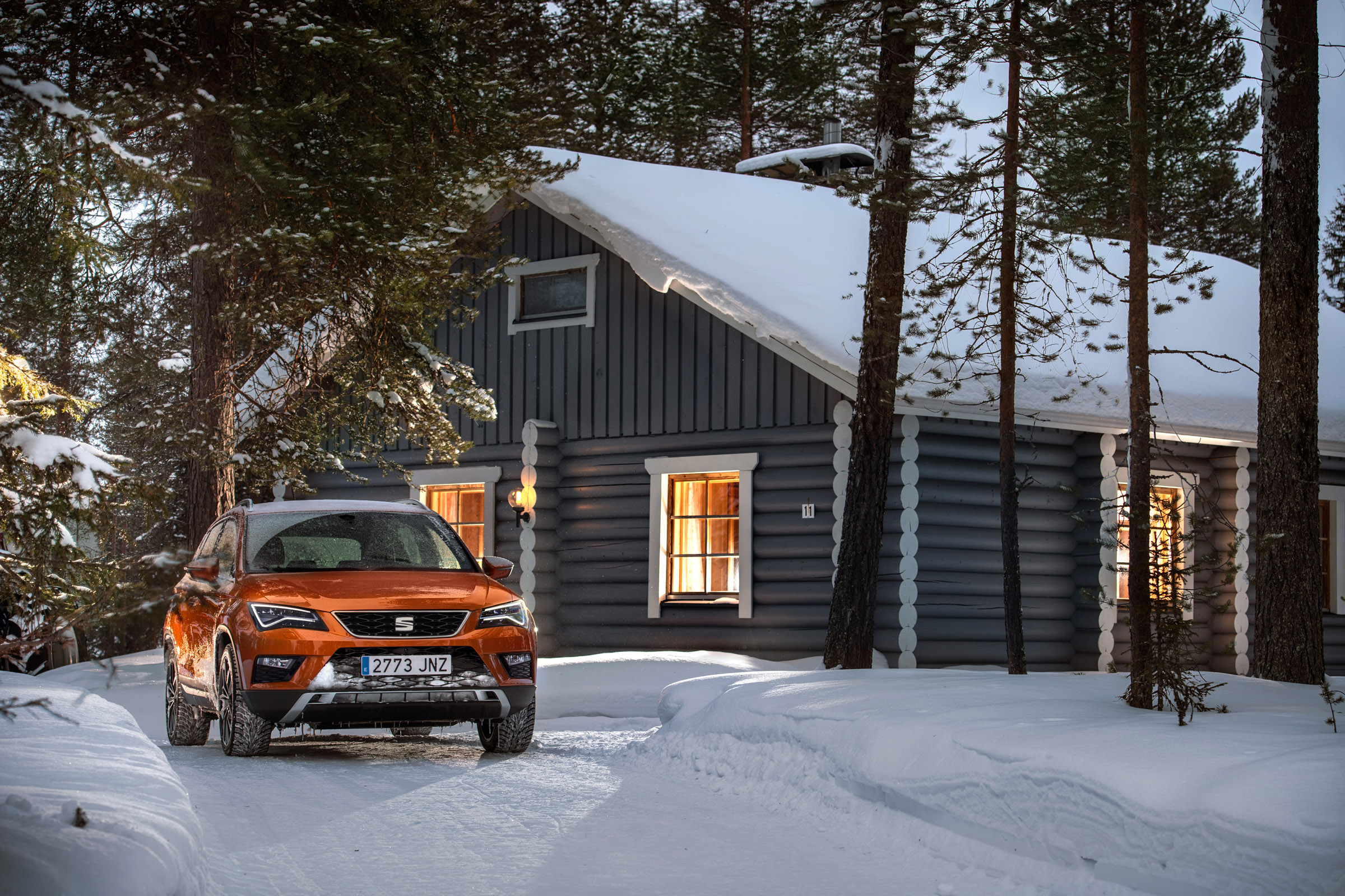 SEAT Ateca snow cabin