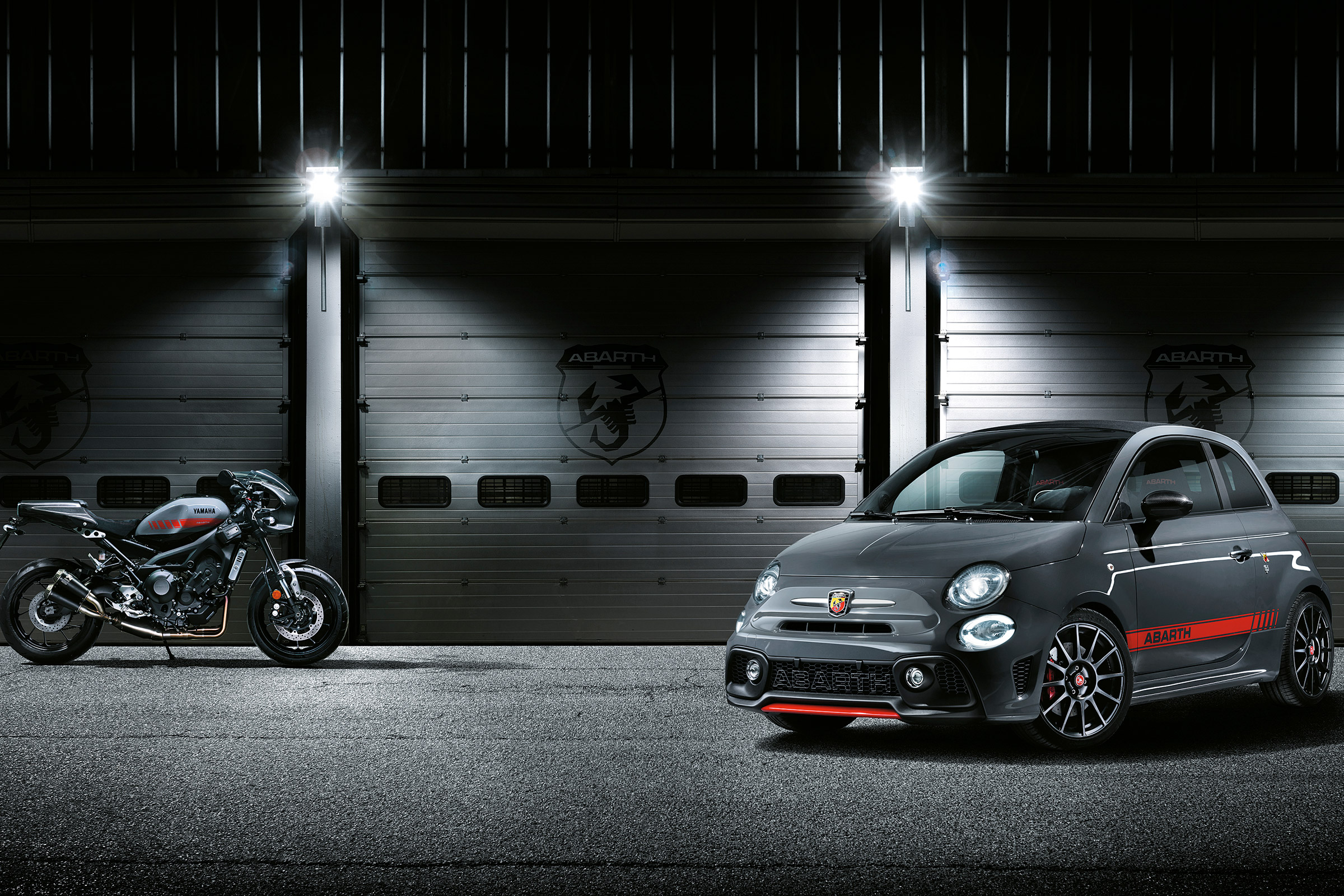 Abarth Yamaha - front with bike