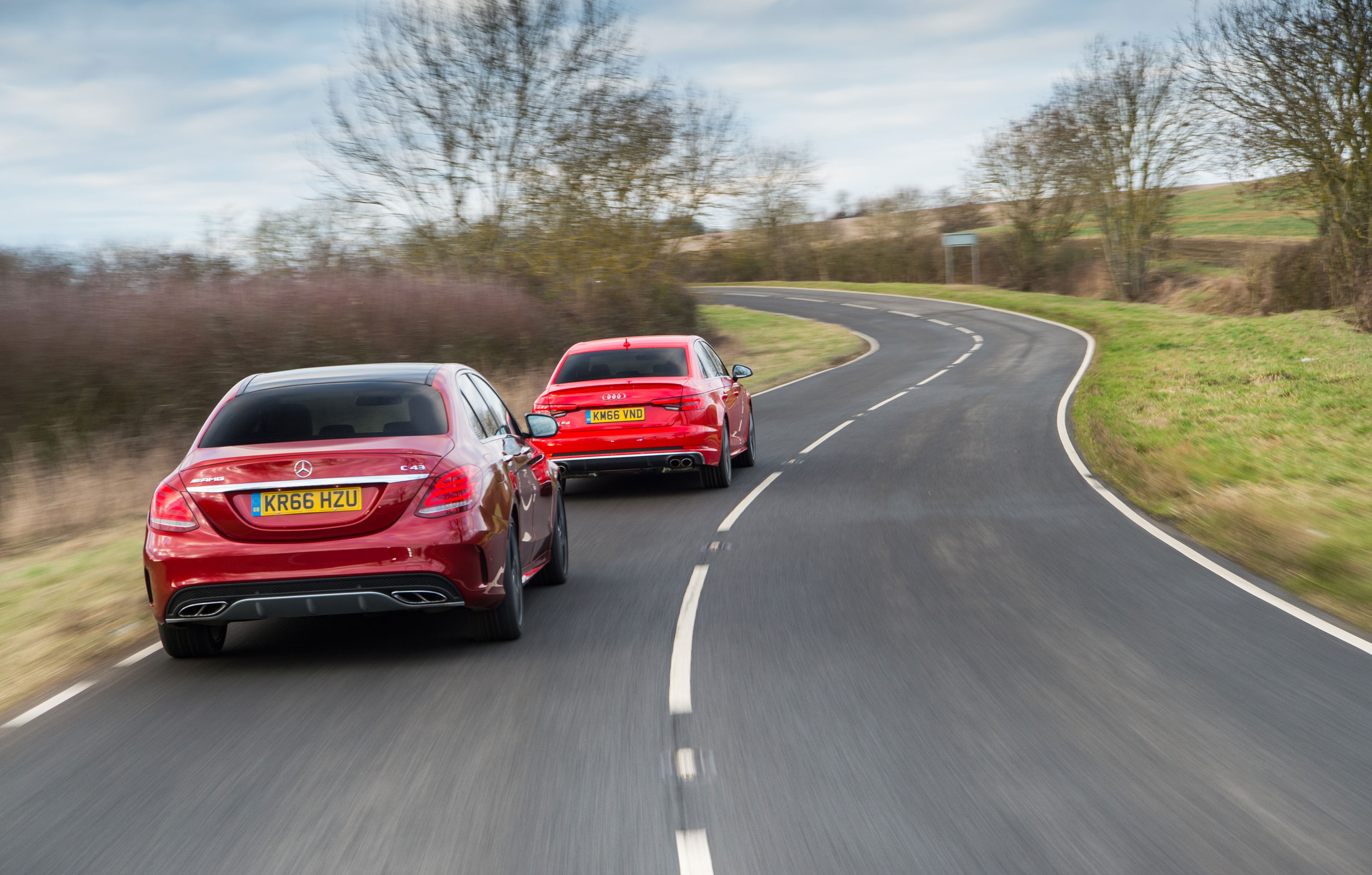 Audi S4 and Mercedes-AMG C43 Saloon