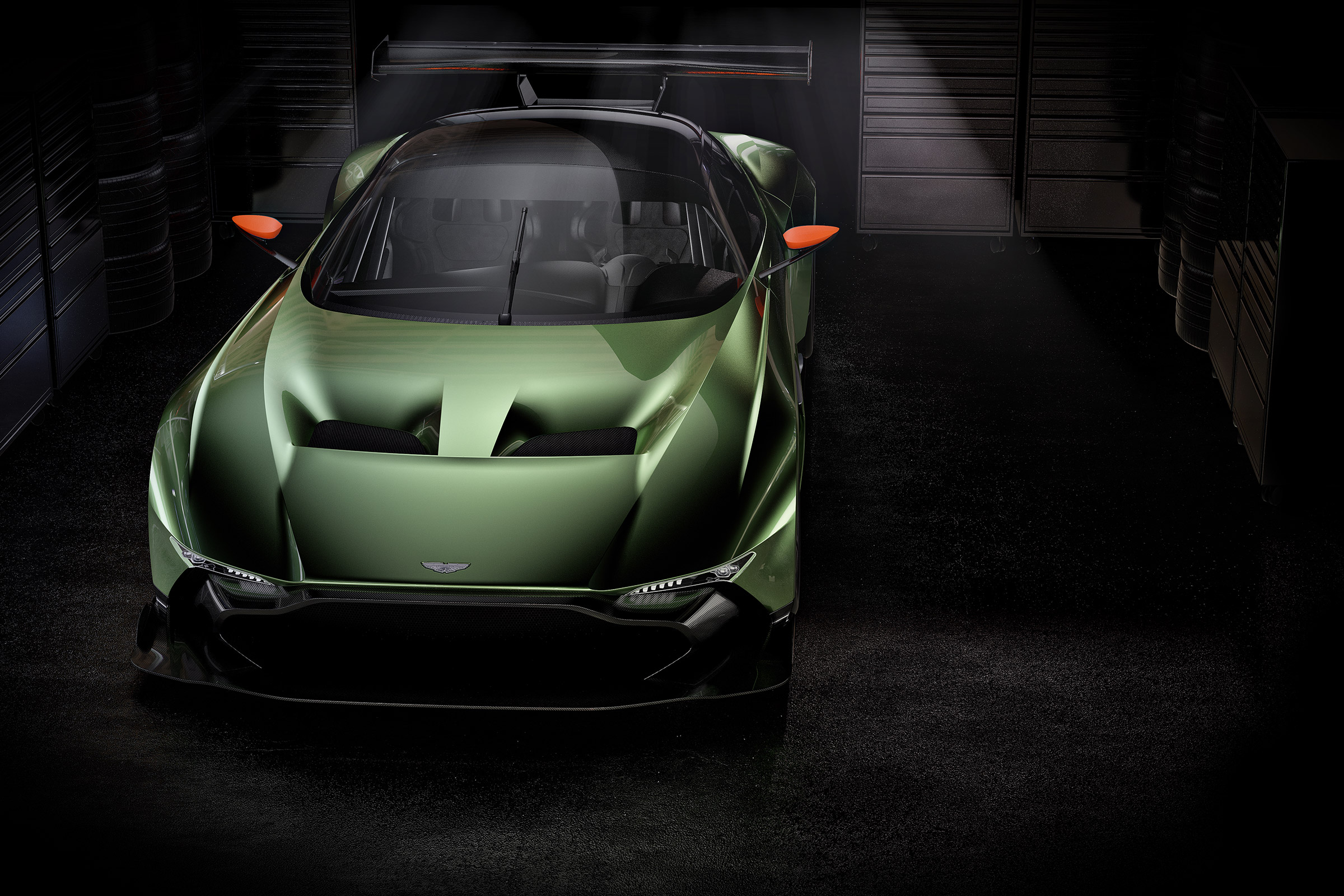 Aston Martin Vulcan - front above