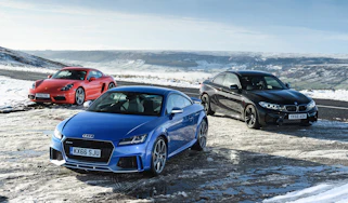 Audi TT RS group test header