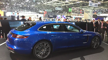 Porsche Panamera Sport Turismo - Geneva rear three quarter