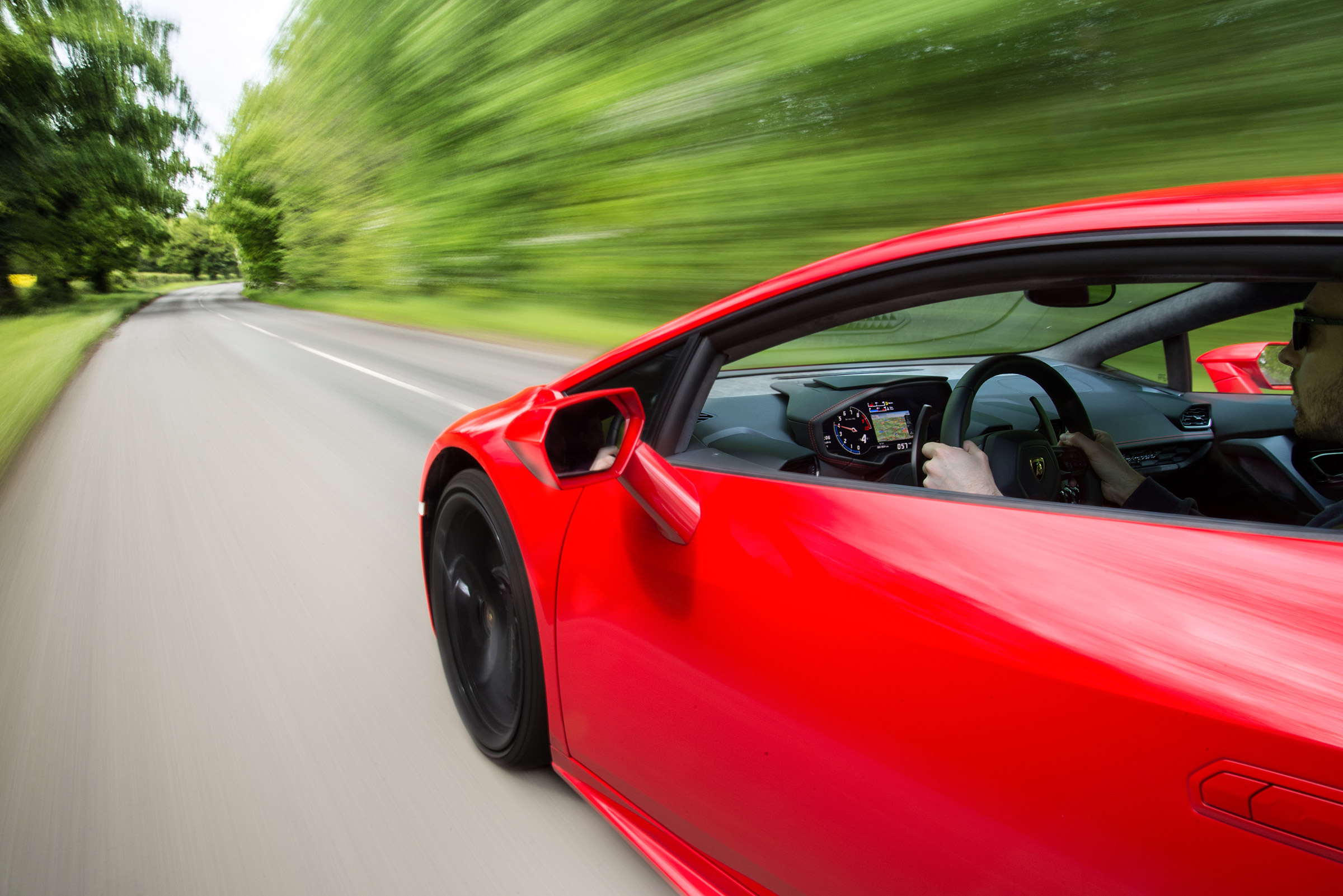 Lamborghini Huracan LP 580-2 moving