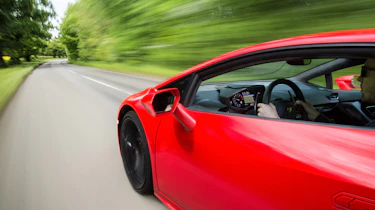 Lamborghini Huracan LP 580-2 moving