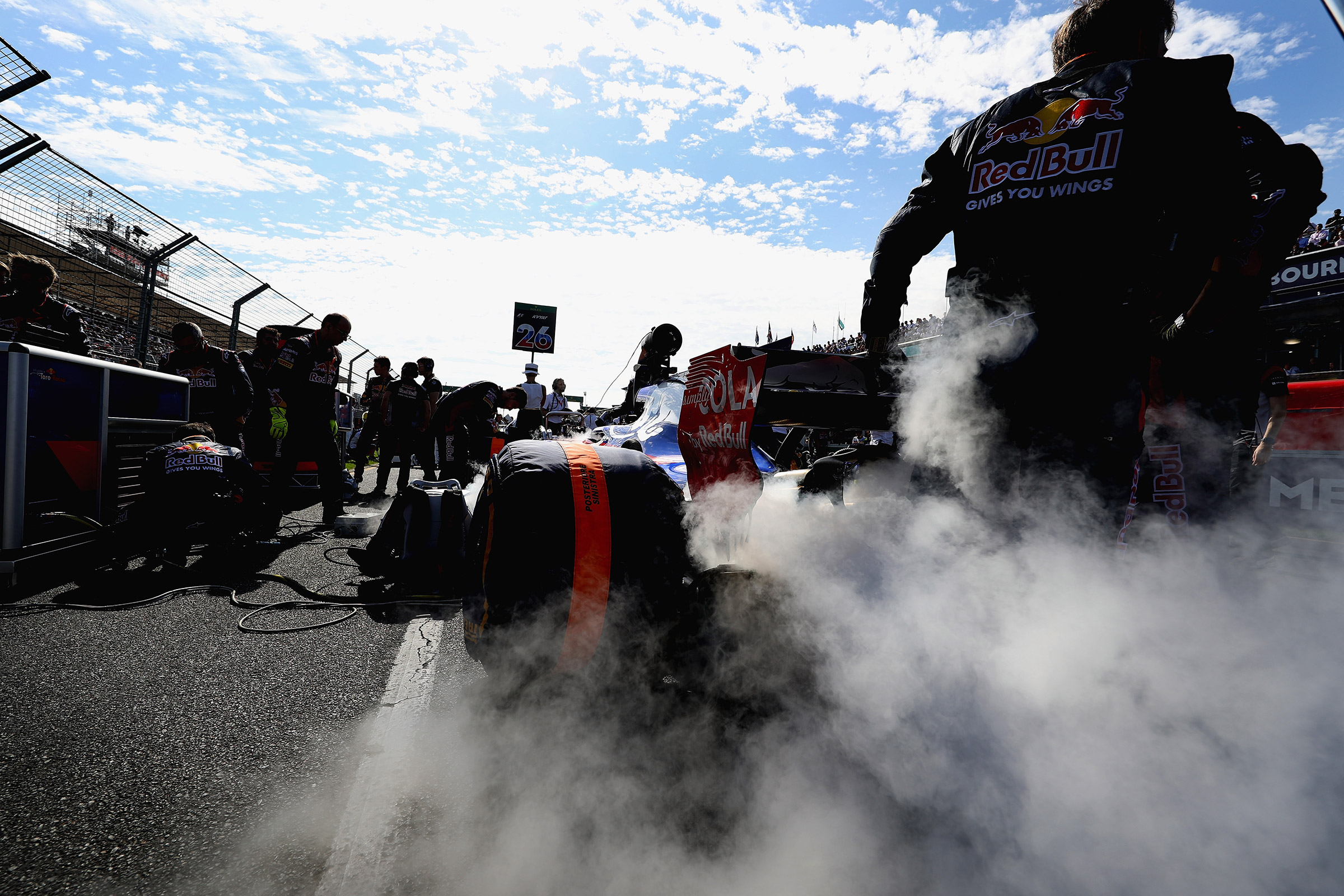 Toro Rosso pits shot