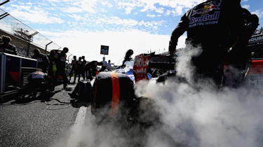Toro Rosso pits shot